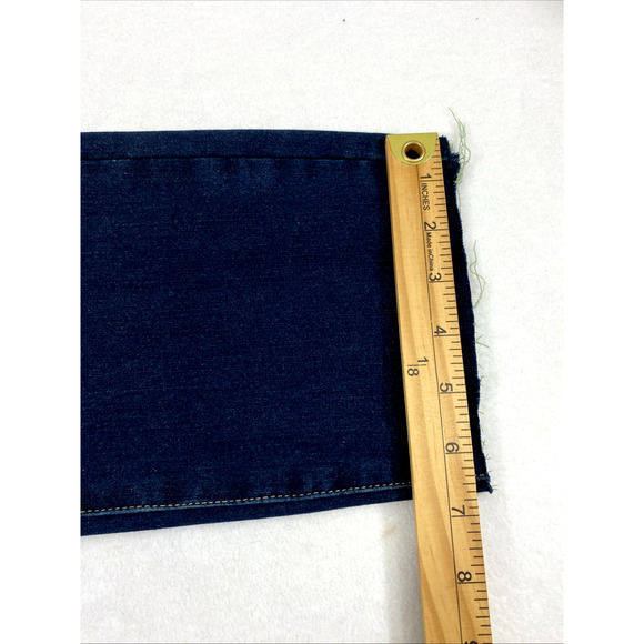 Soft Surroundings Jeans Womens Size 12 Dark Wash Denim Raw Hem‎ Straight Stretch - Picture 11 of 12